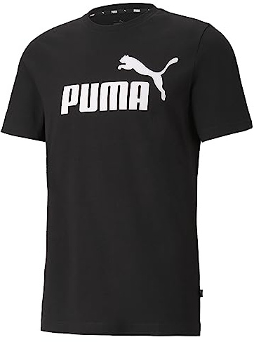 Puma Ess Logo Tee T-shirt, Black, XXL Uomo