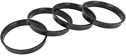 X AUTOHAUX 4pcs Bague de Centrage 67.1 à 65.1mm Jante Plastique Voiture Anneaux Centrés Moyeu Noir