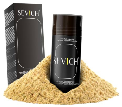 Streuhaar zur Haarverdichtung - Schütthaar, um den Haarmangel sofort zu verbergen - Haarpuder 100% natürlicher Baumwolle für Männer und Frauen (Hellblond 25g)