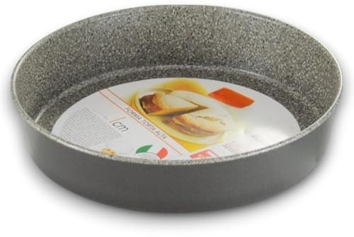 KORAT - Stampo Torta Alta Tonda - in Acciaio Antiaderente, Antigraffio - Effetto Pietra - 3 Dimensioni - 7 Strati - Ideale per Realizzare Pan di Spagna (Effetto Pietra, 20 Cm)
