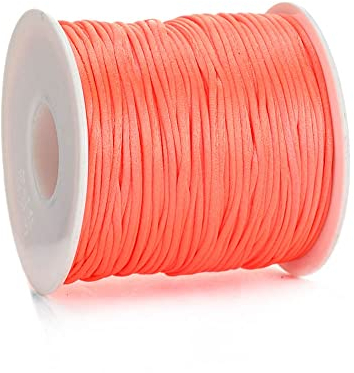50 M/Rolle, 1 Mm, Baumwollkarte, Mehrfarbig, Knotenschnur, Nylonseil Für Schmuckherstellung, Zubehör, Diy, Geflochtenes Armband
