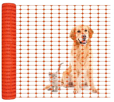 SUBTLETY Valla de seguridad de plástico de 50 ㎡, valla de plástico para perros, malla de alambre para animales de granja, valla de seguridad, red de advertencia para jardín, piscina, camping, rancho