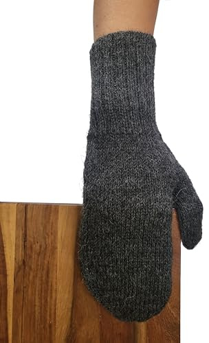 Posh Gear Alpaka Handschuhe Pugnoguanti Fäustlinge Damen Herren aus 100% Alpakawolle