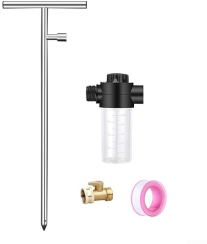 Herramienta de riego de árbol de raíz profunda, de riego de varilla de riego de acero inoxidable para arbustos, secuoya, árboles frutales, frambuesas, tomates