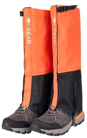 Einmalige Schuhe Care Leg Beingamaschen, atmungsaktiv, verstellbar, für Schneestiefel, Gamaschen für Camping, Wandern Dreckschutz Schuhe (D, XL)
