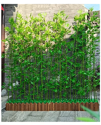 KAZUP Freistehender Raumteiler, künstlicher Bambusbaum für Innen- und Außenkorridore, Wohnzimmer-Trennwand (Farbe: 1,2 m hoch, Größe: 50 x 18 x 18,5 cm, 10 Stangen)