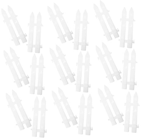 Yardwe 60 Pz Recinto Di Natale Recinzione Natalizia in Miniatura Decorazioni Di Recinzione Natalizia Staccionate Bianche Mini Recinzione Da Giardino Anteriore Arredamento Bianca Plastica