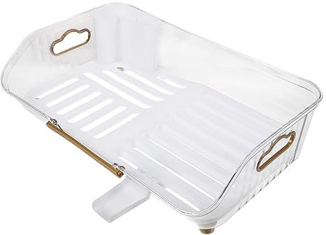 Cabilock Escurridor De Platos Transparente Escurridor De Cocina Multifuncional Soporte Para Secar Vajilla Utensilios De Cocina