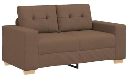 vidaXL Loveseat-Sofa Braun 160x77x82 cm Stoff