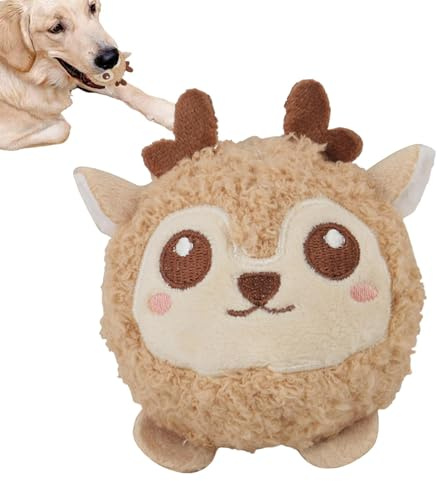 Palline per cani con sonoro, palla morbida per cani di piccola taglia, design a di animale di peluche, aiuto per l'addestramento di cuccioli, per casa, camera da letto