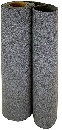 OLIVO.shop Passatoia per Eventi, Rotolo Tappeto Nuziale, Sfilate, 1x5 MT | Passatoia per Matrimonio, cerimonie, fiere, babyshower, battesimi, sfilate, galà, antiscivolo, varie misure, ROMOQU GRIGIO