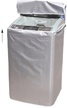 LSNNMU Housse pour Lave Linge Housse de Protection étanche for Machine à Laver, 2 pièces, Protection Solaire, for sèche-Linge, for la Maison, for Les Toilettes(XL 65X65X103cm)