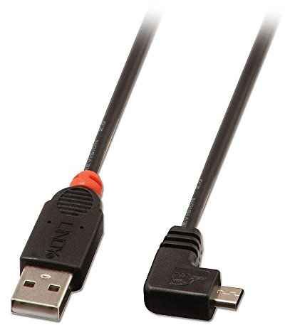 Lindy Câble USB 2.0 Type A/Micro-B coudé, 2m