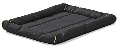 MidWest Homes for Pets Medium QuietTime MAXX Ultra-Rugged Dog Bed, Water & Odor Resistant, Bolstered Edge, Non-Slip Bottom, Fits 30-inch Crates, Black