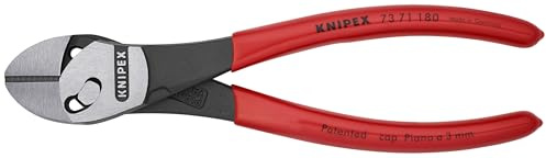 KNIPEX - 73 71 180 Knipex Tools LP - 7371180 TwinForce High Performance Leverage Diagonal Cutter with Dipped Handle, Red