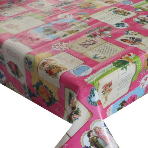 d-c-fix Wachstuch Wachstischdecke Tischdecke Gartentischdecke Engel Pink Breite & Länge wählbar 80 x 300 cm Eckig abwaschbar
