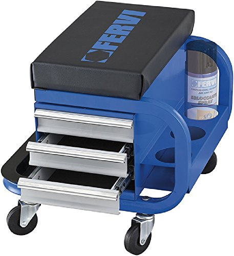 Fervi 0645/CC Stool and Trolley with 3 Drawers