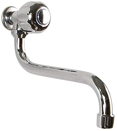 Soytich Wand-Schwenkventil Auslaufventil mit Schwenkauslauf 23cm Küche/Keller (hahn10)