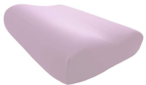 Edda Lux® Bezug passend für Tempur Shape Nackenstützkissen in 50x31 cm | Jersey Kissenbezug für Nackenkissen in 50x31 cm in den Größen S, M und L, Kopfkissenbezug aus 100% Baumwolle, in Lavendel