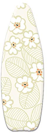 IYWQ Copriasse da Stiro per Ferro da Stiro a Vapore, 4 Strato in Cotone, con Bordo Dotato di Elastico, copriasse Elasticizzato Universale 135-145x50-55 cm Adatto per Assi da Stiro. XL