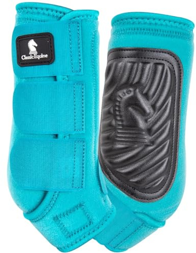 Classic Equine ClassicFit Sling Boots, Front (Aqua, Medium)