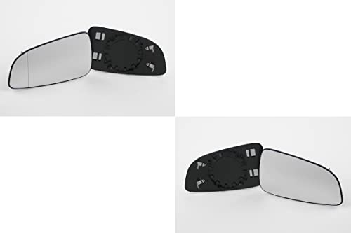 Johns, Spiegelglas Außenspiegel Glas Glass passend für Opel Astra H 03/04-01/10 Set L+R