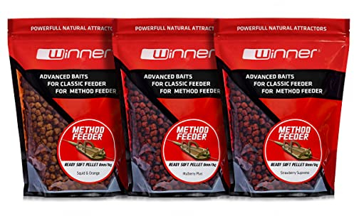 Tandem Baits Method Feeder Ready Soft Pellet Fruit-Mix Karpfen-Pellets | Karpfen Angeln ohne Mühe | Köder zum Große-Fische-Angeln | Karpfenzubehör für Profis & Hobby-Angler 8mm 1kg