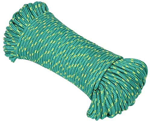vidaXL Corde de Bateau Corde de Levage Câble d'Amarrage Ancrage Navire Lignes de Gréement Corde à Linge Vert 4 mm 100 m Polypropylène