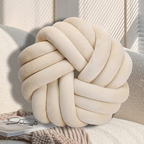 GYCS Knot cushion, Weiches Plüsch Knottetes Dekoratives Sofa- und Bettdekoration, 35cm
