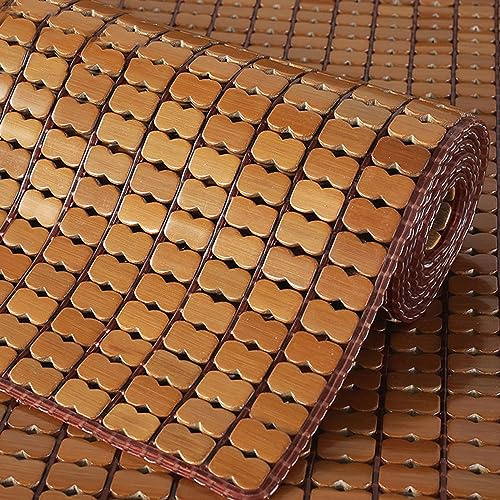 X1NGFU Colchoneta para Bamboo Colchón,Estera de Dormir de Bambú Plegable,Mahjong Esterilla de Bambú de Hielo,Colchoneta de Enfriamiento,para Sala Estar,Sofá,Silla,Ancho X Largo (60x180cm)