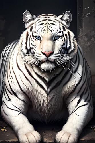 Diamond Painting Tier Tiger DIY 5D Diamant Painting Bilder 60x90 cm Full Drill Mosaik Bastelset Kinder Malen Nach Zahlen Erwachsene Große Diamant Malerei Crystal Art for Home Wall Decor Gifts j 54