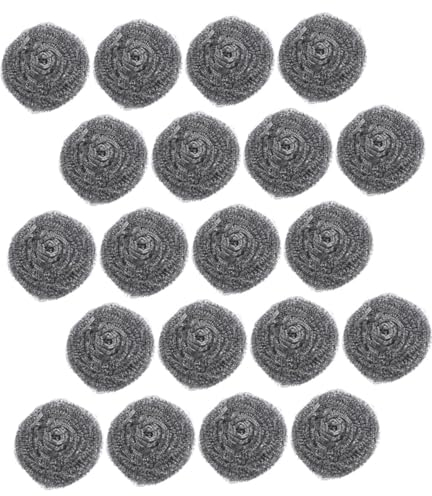 LALAFINA 20stücke Edelstahlreinigungsbälle Für Töpfe Und Pfannen Stahlschrubber Für Grill Kochgeschirr Und Kücheneinrichtungen Langlebige Scheuerbürsten Für Topfreinigung Und
