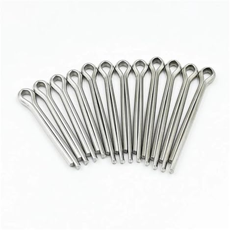 Aqxylzx M1,5 M2 M3 M4 M5 M6 Edelstahl U Form Typ Feder Splinte Haar Pin Splinte Set Split Klemme öffnen Elastische Clip for Auto (Size : M4 (80pcs))