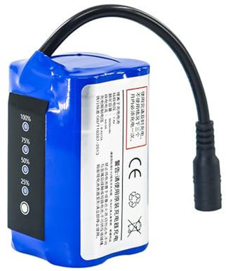 WILLQ 7,4-V-Lithiumbatterie mit großer Kapazität Ersatzbatterie für ferngesteuerte Boote 7,4V 5200mAh 9600mAh 12000mAh 15000mAh 18000mAh wiederaufladbare Batterie,9600mah