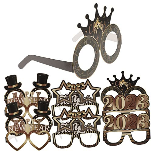 MAGICLULU 3 Sätze 2023 Papier Gläser Partydekorationen Rave Leuchtstäbe Masse Schaumstoff-knicklichter Für Hochzeiten Wiederverwendbar Streamer Leuchtstab Füllstoffe Teller 12 Stück * 3