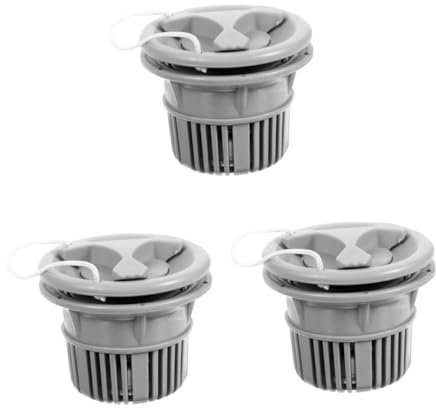 Toddmomy 3pcs Kayaks Air Valve Adapter Inflatable Boat Pump Connector Adapter Grey