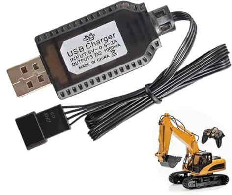 7.4V 1000mA Lithium Battery Charger for RC Toys and Drones | RC CAR USB Lithium Battery Charger with LED Indicator