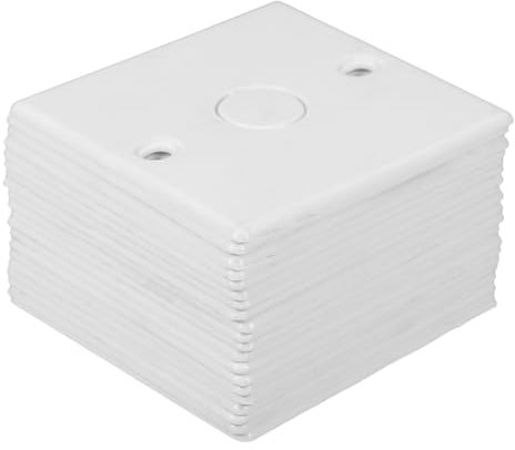 SOLUSTRE 20 Tapas Ciegas Para Enchufes Eléctricos Tipo 86, Placas Decorativas Para Paneles Eléctricos Con Orificios, Color Blanco, Para Uso Hogares y Oficinas
