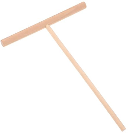 iplusmile Wooden Pancake Spreader and Dough Distributor Tool Beechwood Kitchen Utensil for Crepes and Flatbreads for Cooking and