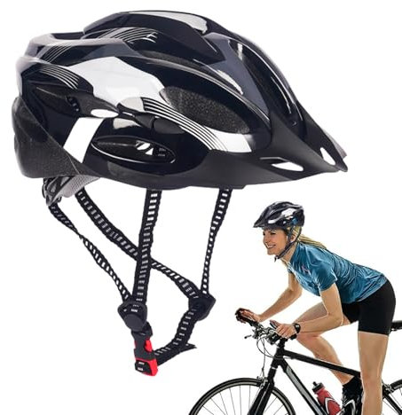 Fahrradhelm - Leichter Radfahrer Schutzhelm, Integriert Geformter Helm | Rennradhelm Damen Und Herren, Einteilig Geformter Stoßdämpfender Helm, Fahrradhelm Für Sichere Pendlerfahrten Aktivitäten