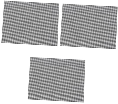 FUNNETOYU 3 piezas Alfombrillas Bbq Antiadherentes Reutilizables Resistentes Alta Temperatura para Barbacoa Exterior y Parrilla Malla para Hornear Pescado y Carne