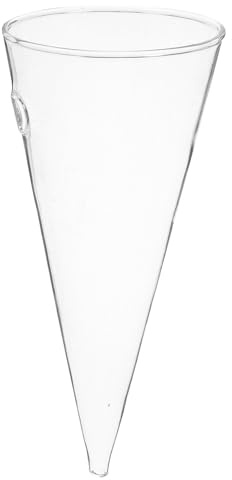 iplusmile Vaso da Parede Decorazione Unica in Vetro Trasparente per Fiori Design Minimalista e Funzionalità di Propagazione per Camera da Letto e Casa
