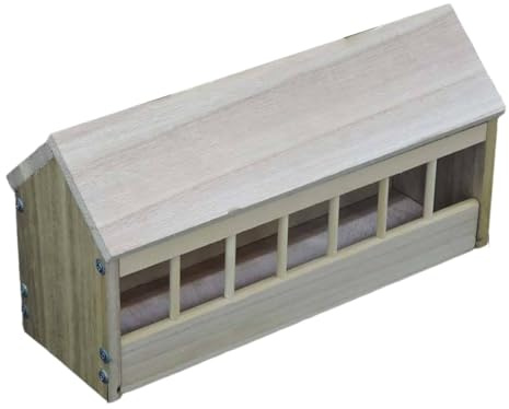 budiniao Comedero de para Madera para pájaros. Su construcción Garantiza Durabilidad. Diseñado para facilitar la alimentación óptima de Palomas. Comida para pájaros. Suministros para el hogar.