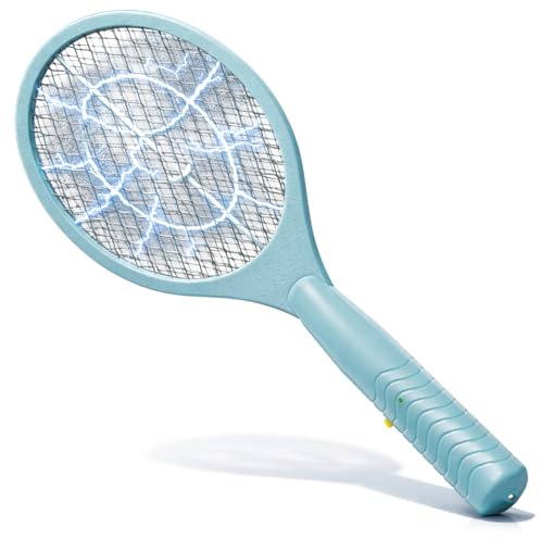 COM-FOUR® Racchetta Elettrica per Zanzare 46 cm, Scacciainsetti a Batterie