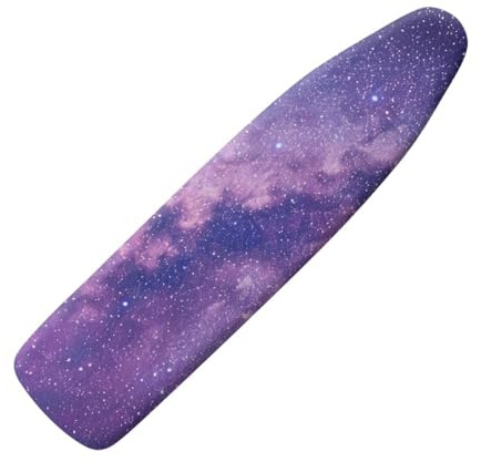 Ironing Board Covers 110 x 35cm Purple Galaxy Iron Board Covers and Pad Thick Resist Scorching and Staining Thick Easy Fit Iron Cover Adjustable Elastic Rope Ironing Boards Cover 110x35cm