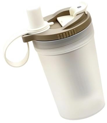 Elnwnnkc Tazza cannuccia portatile con infusore per tè staccabile Bottiglia d ' acqua da 400 ml Ideale per l ' escursionismo e l ' idratazione quotidiana Vetro cannuccia