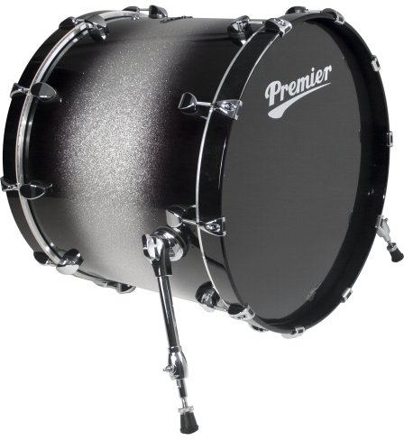 Premier Drums Series Elite 2892SPLSSX 1-Piece Maple 22x20 Inches Bass Drum, Drum Set (Silver Sparkle Lacquer)