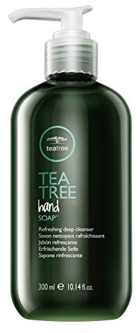 Paul Mitchell Tea Tree handtvål – flytande tvål för grundlig rengöring av händerna, handtvål har en antibakteriell och desinficerande, 300 ml
