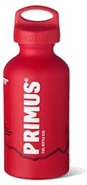 Primus Botella de Combustible de 0,35 L, Color Rojo, Aluminio, roscas estándar, Botella de Combustible líquido para Estufa de Camping de Combustible líquido