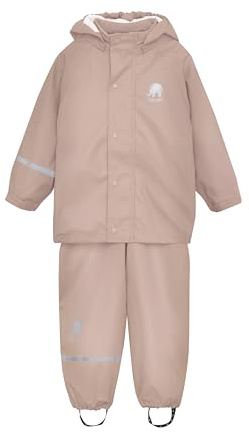 CeLaVi Zweiteiliger Regenanzug in Vielen Farben Giacca Impermeabile, Rosa (Misty Rose 524), 4 (Taglia Unica: 80) Bimba